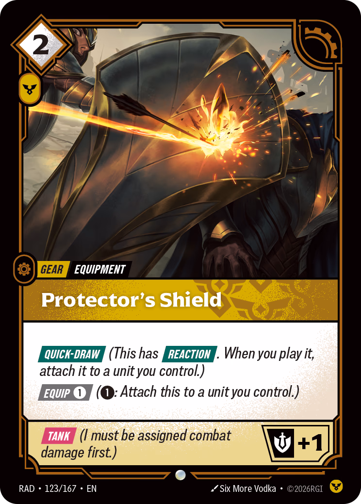 Protector's Shield RAD-123/167 Riftbound card
