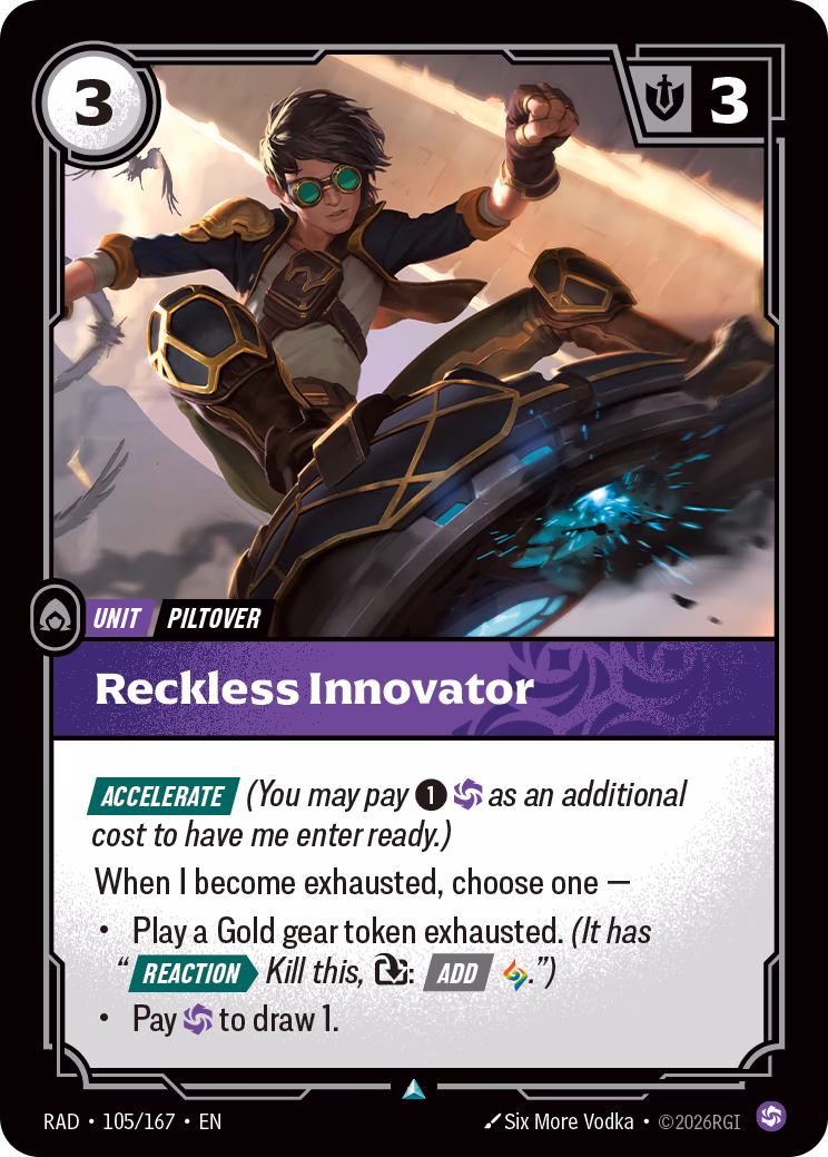 Reckless Innovator RAD-105/167 Riftbound card