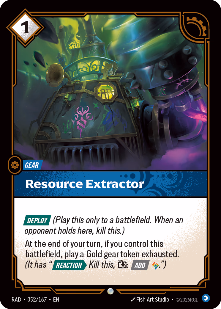 Resource Extractor RAD-052/167 Riftbound card