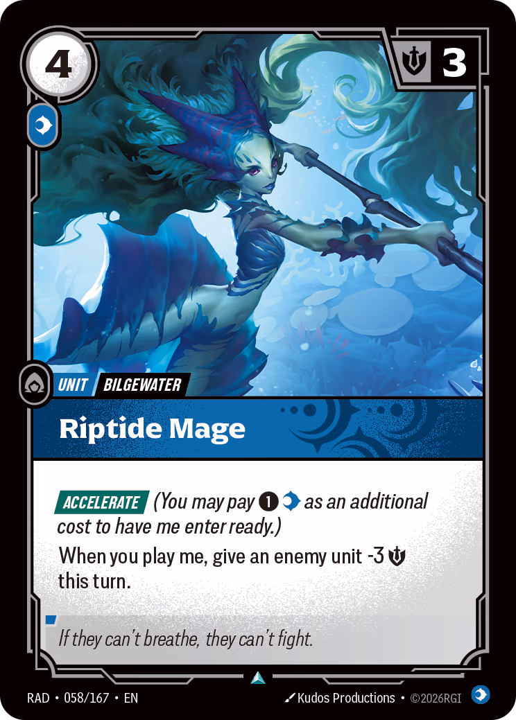 Riptide Mage RAD-058/167 Riftbound card