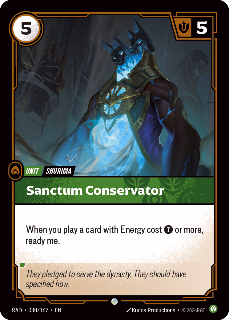 Sanctum Conservator RAD-030/167 Riftbound card