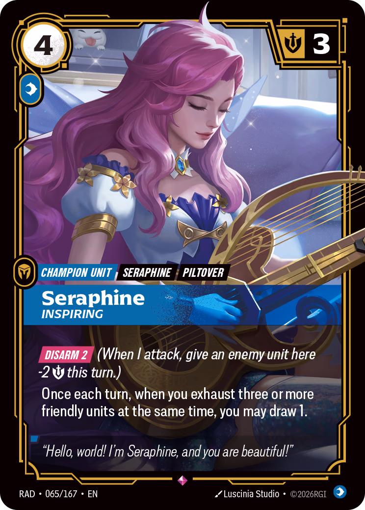 Seraphine RAD-065/167 Riftbound card