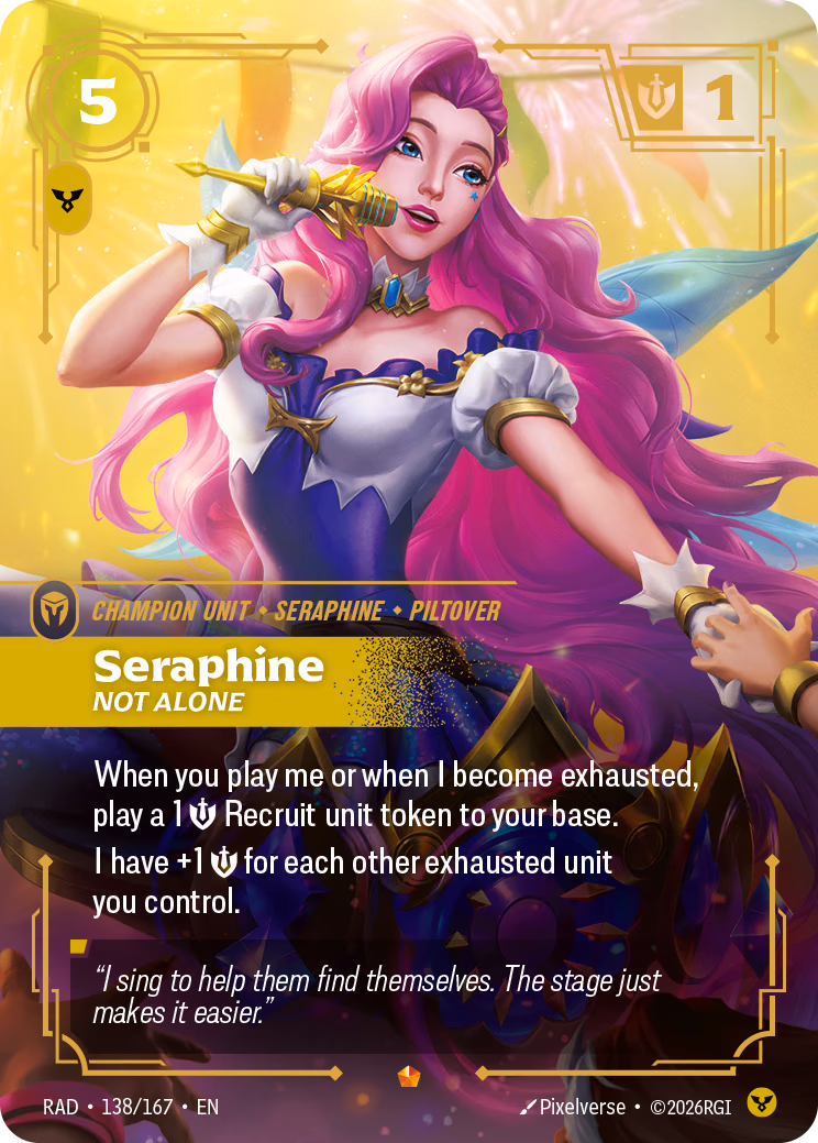 Seraphine RAD-138/167 Riftbound card