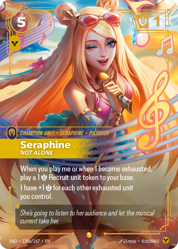 Seraphine RAD-138a/167 Riftbound card
