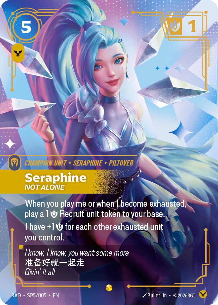 Seraphine RAD-SP5/005 Riftbound card