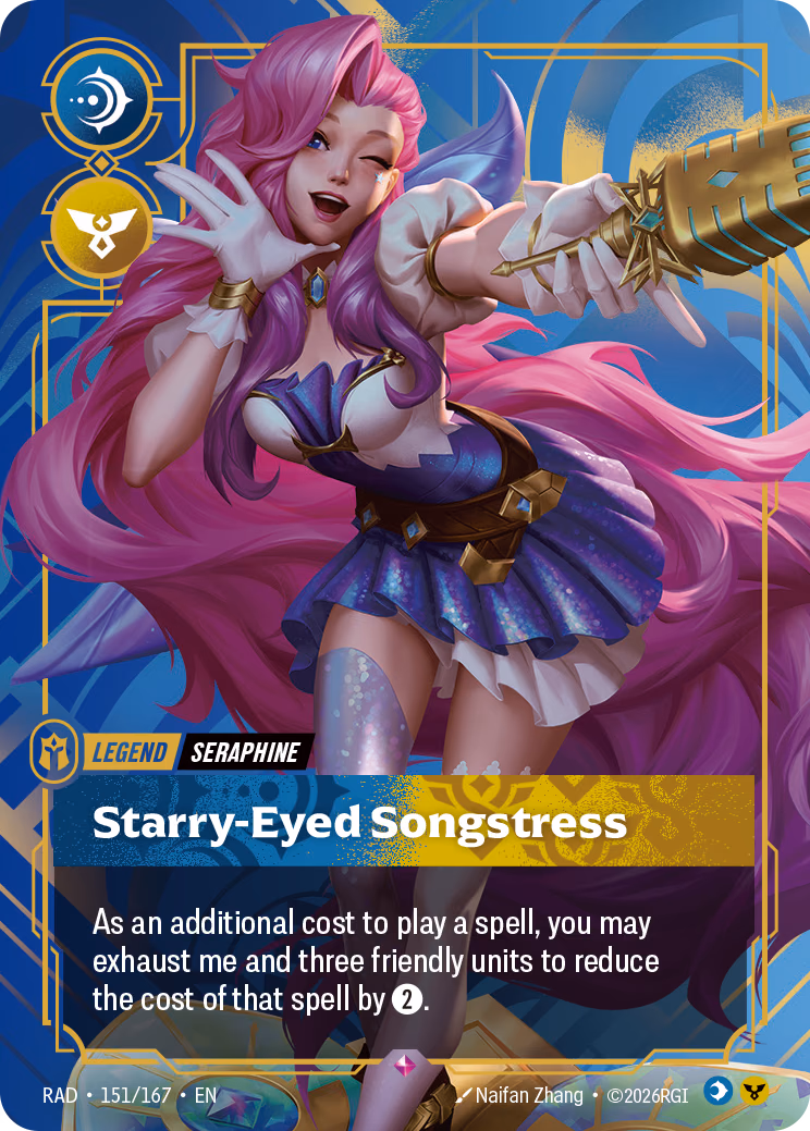 Seraphine, Starry-Eyed Songstress RAD-151/167 Riftbound card