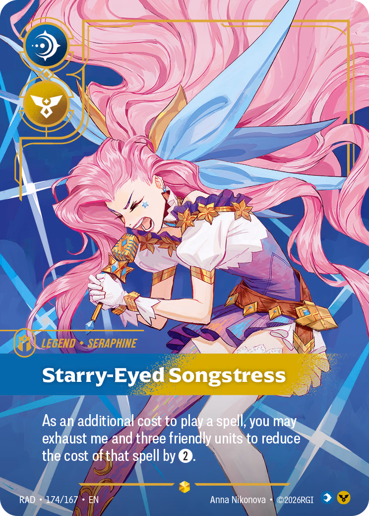 Seraphine, Starry-Eyed Songstress RAD-174/167 Riftbound card