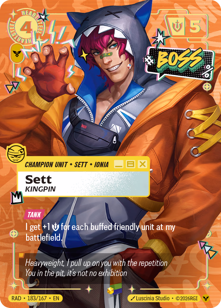 Sett RAD-183/167 Riftbound card