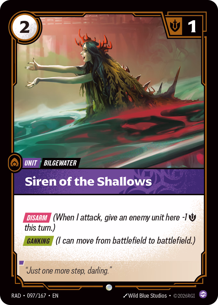 Siren of the Shallows RAD-097/167 Riftbound card