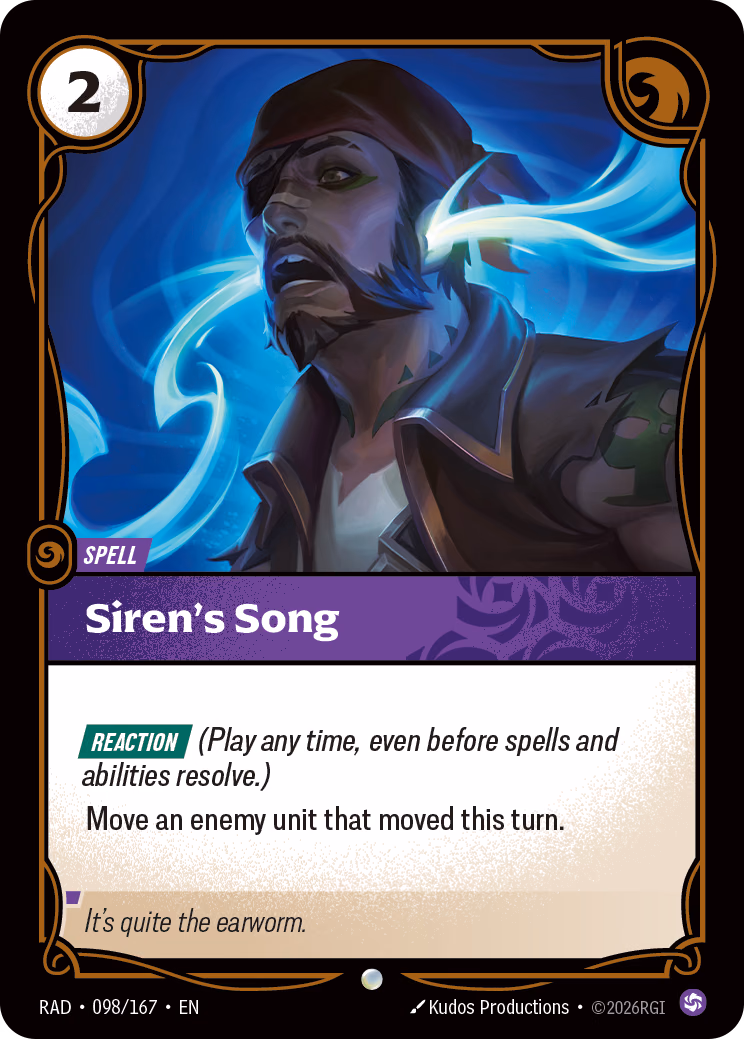 Siren's Song RAD-098/167 Riftbound card