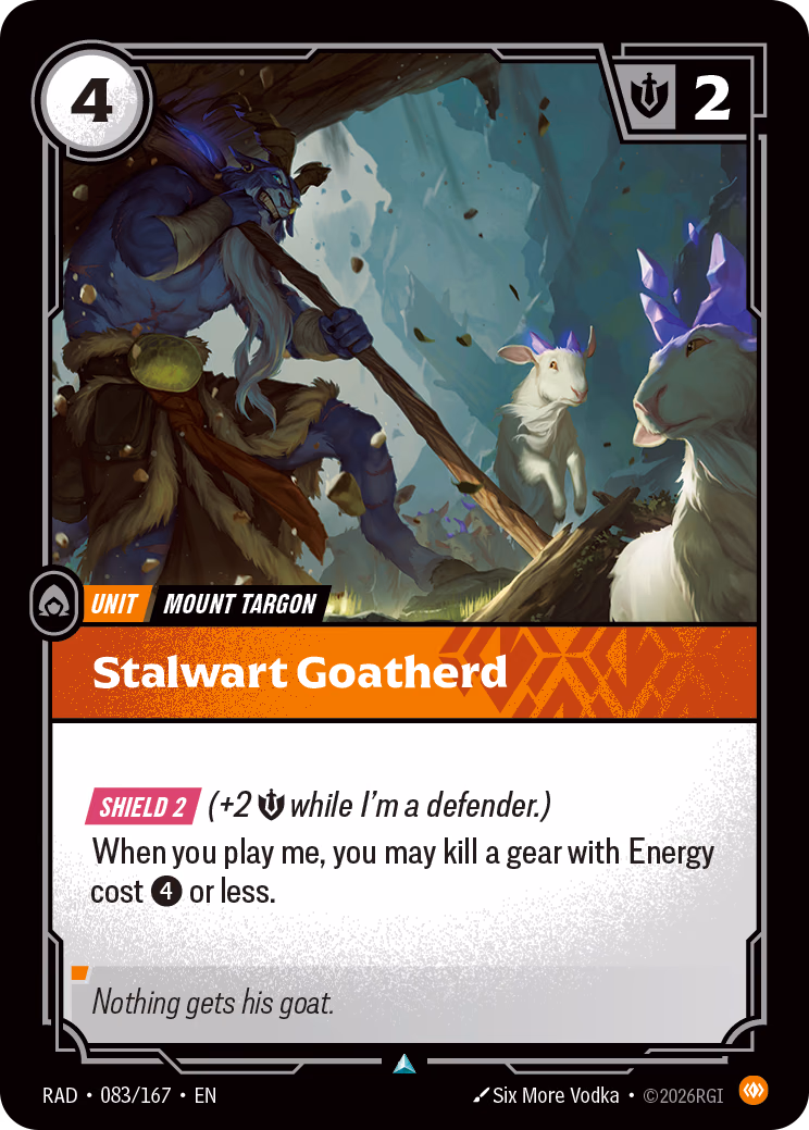Stalwart Goatherd RAD-083/167 Riftbound card