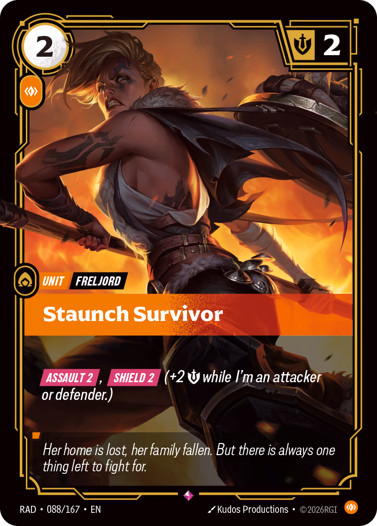 Staunch Survivor RAD-088/167 Riftbound card