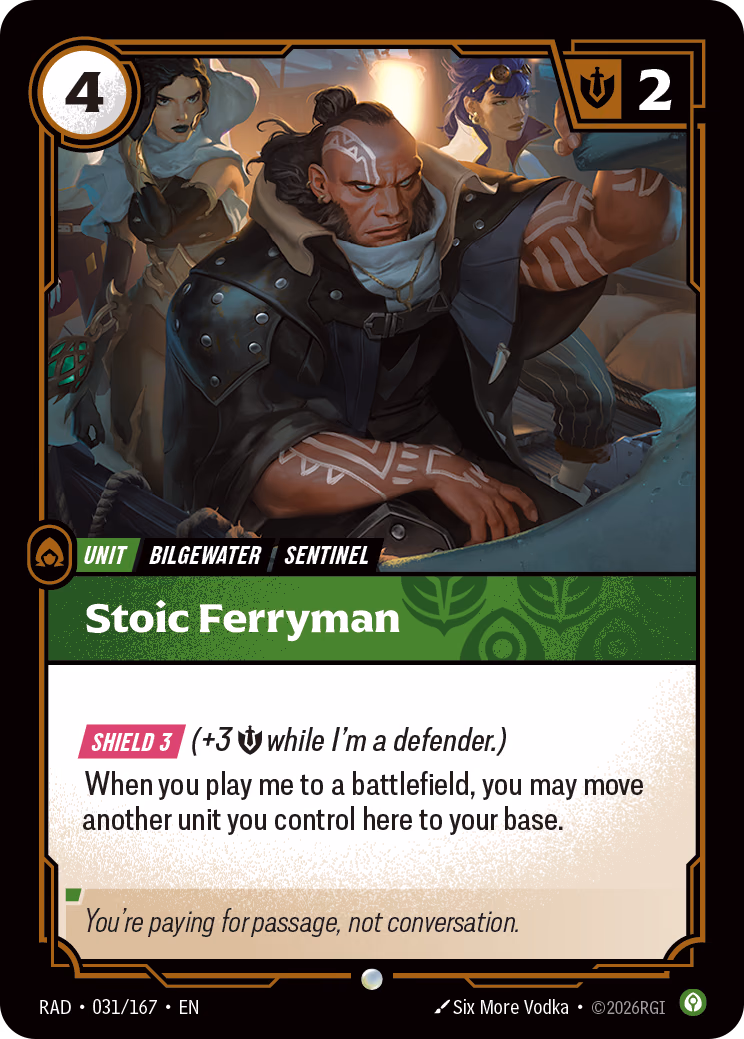 Stoic Ferryman RAD-031/167 Riftbound card