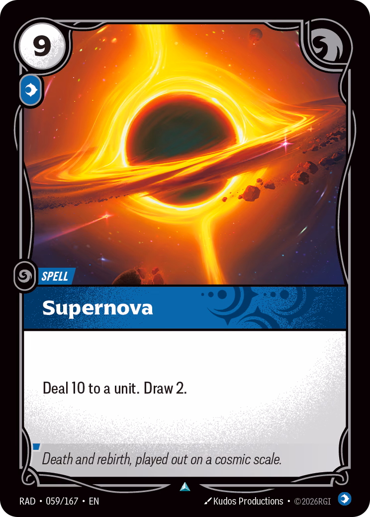 Supernova RAD-059/167 Riftbound card