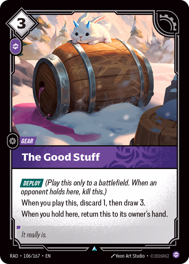 The Good Stuff RAD-106/167 Riftbound card