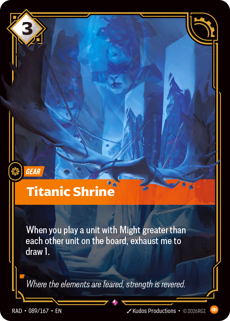 Titanic Shrine RAD-089/167 Riftbound card