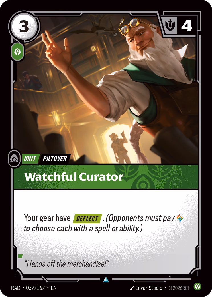 Watchful Curator RAD-037/167 Riftbound card
