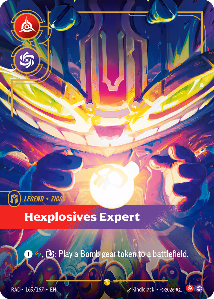 Ziggs, Hexplosives Expert RAD-169/167 Riftbound card