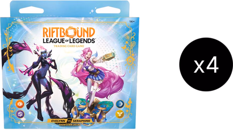 Riftbound Radiance Showdown Decks: Evelynn vs Seraphine Display
