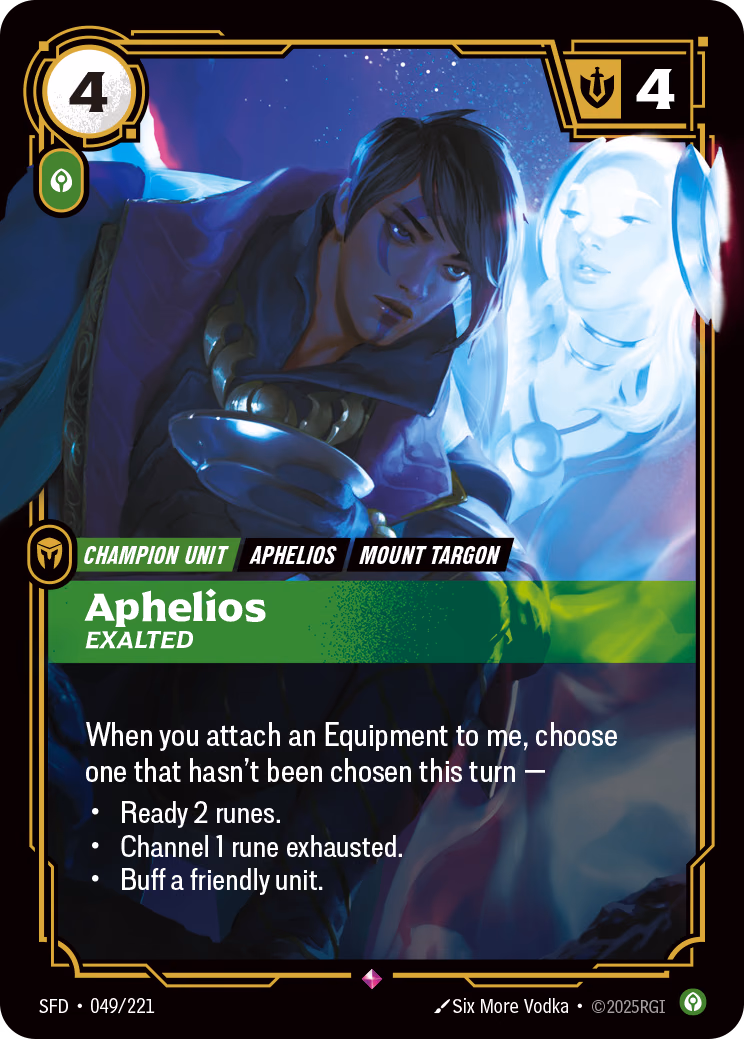 Aphelios SFD-049/221 Riftbound card