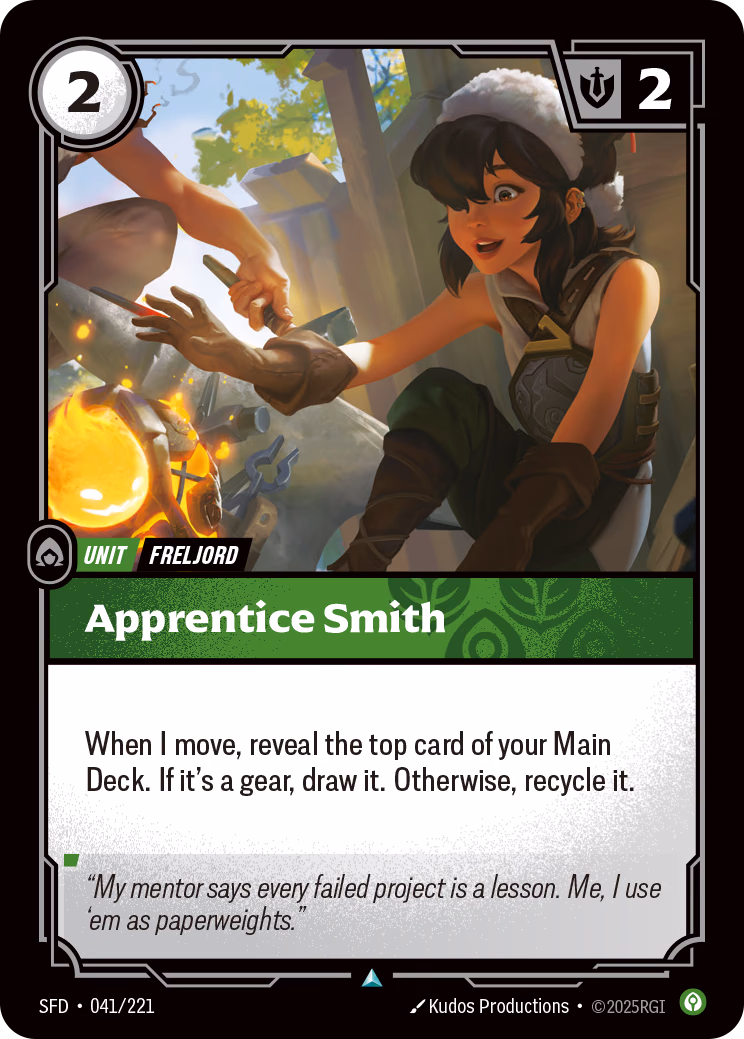 Apprentice Smith SFD-041/221 Riftbound card