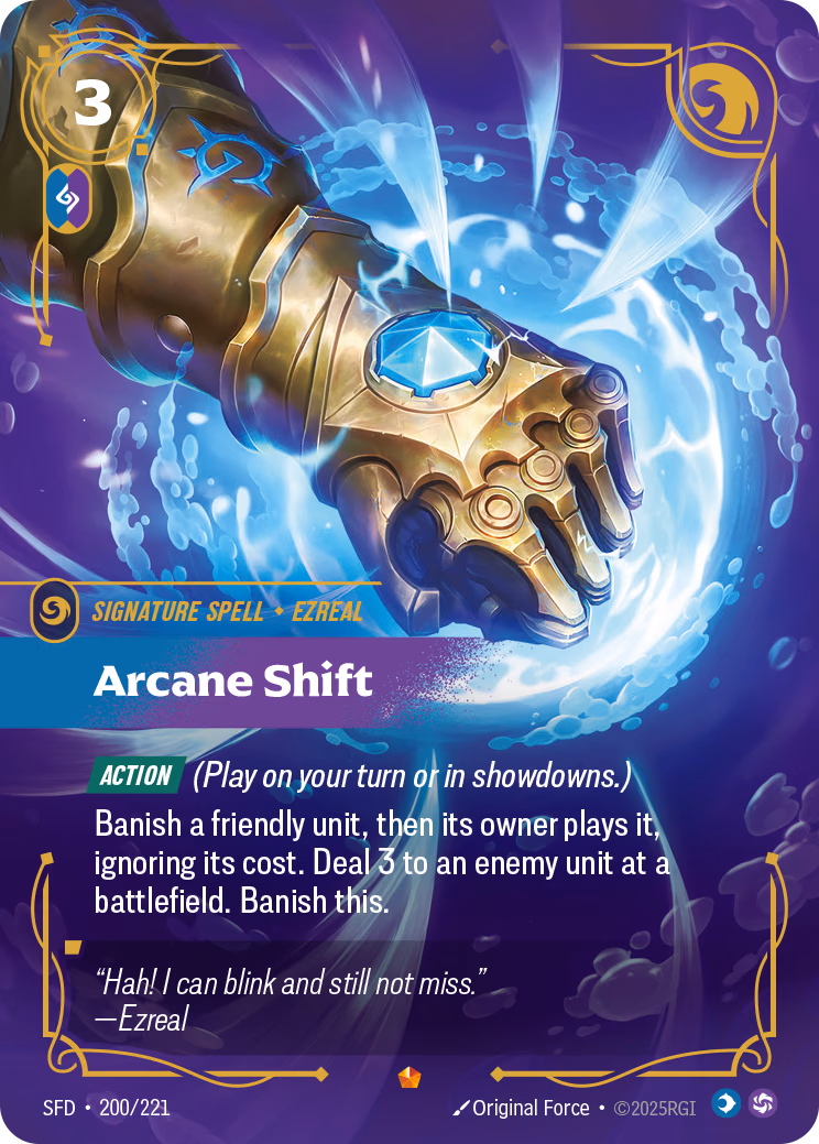 Arcane Shift SFD-200/221 Riftbound card