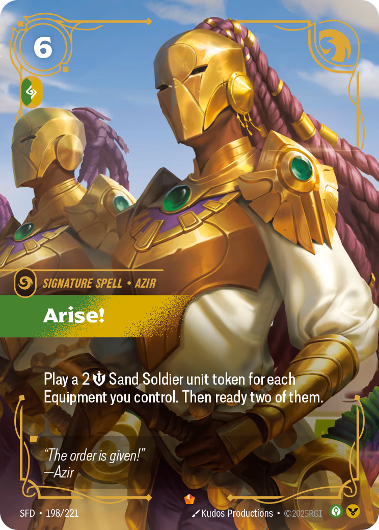 Arise! SFD-198/221 Riftbound card