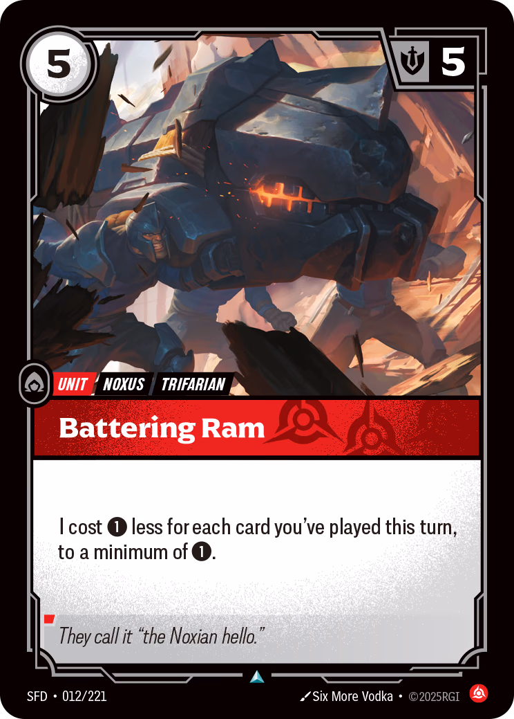 Battering Ram SFD-012/221 Riftbound card