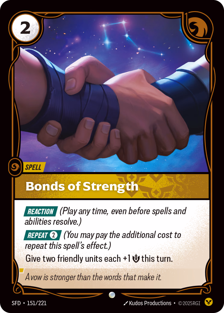 Bonds of Strength SFD-151/221 Riftbound card