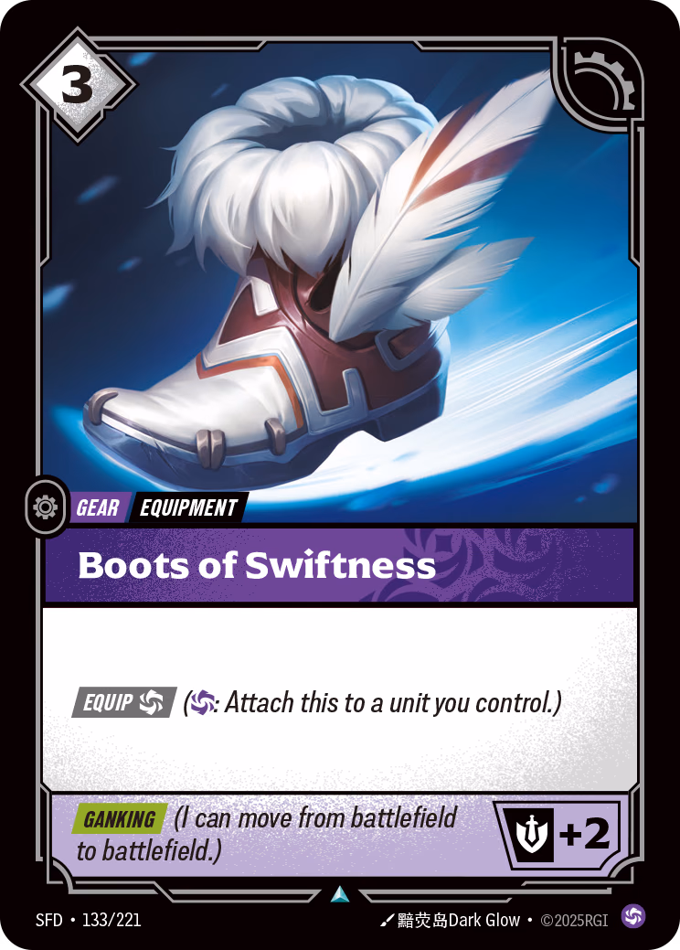 Boots of Swiftness SFD-133/221 Riftbound card