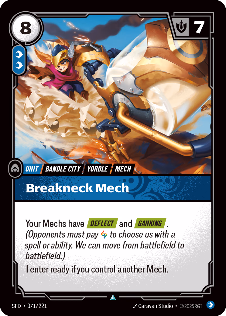 Breakneck Mech SFD-071/221 Riftbound card
