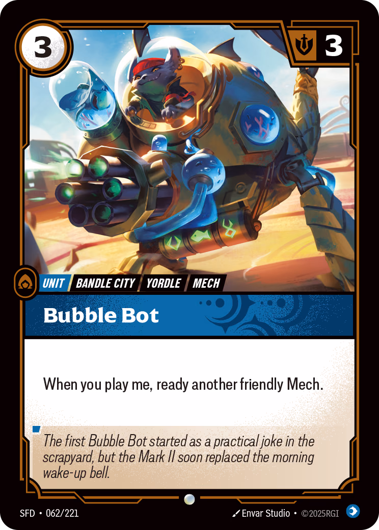 Bubble Bot SFD-062/221 Riftbound card