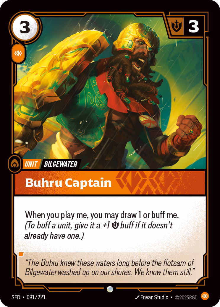 Buhru Captain SFD-091/221 Riftbound card