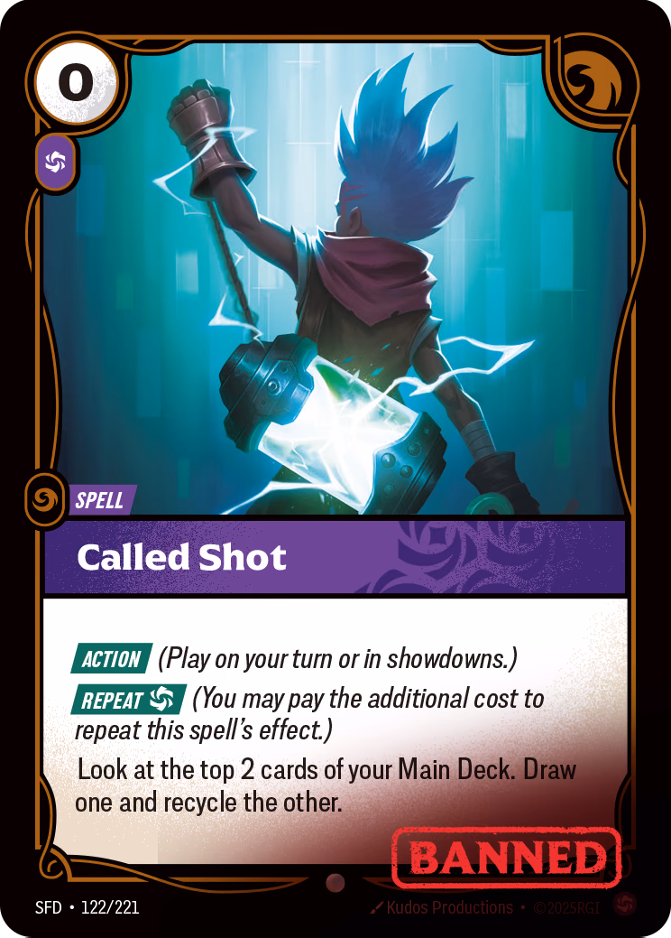 Called Shot SFD-122/221 Riftbound card