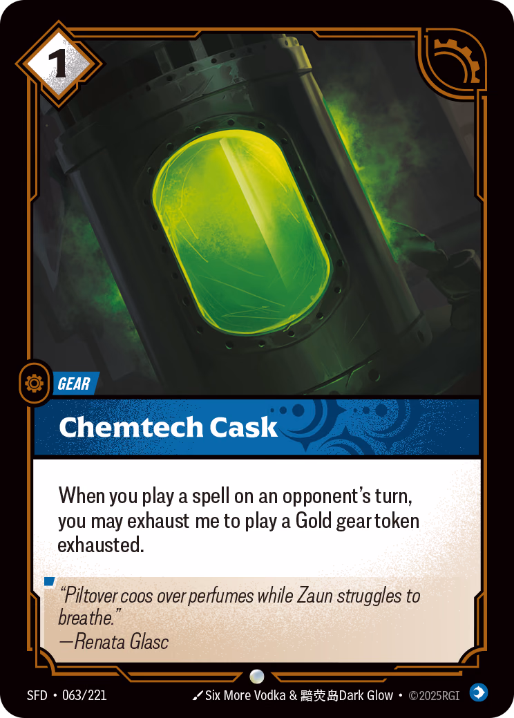 Chemtech Cask SFD-063/221 Riftbound card