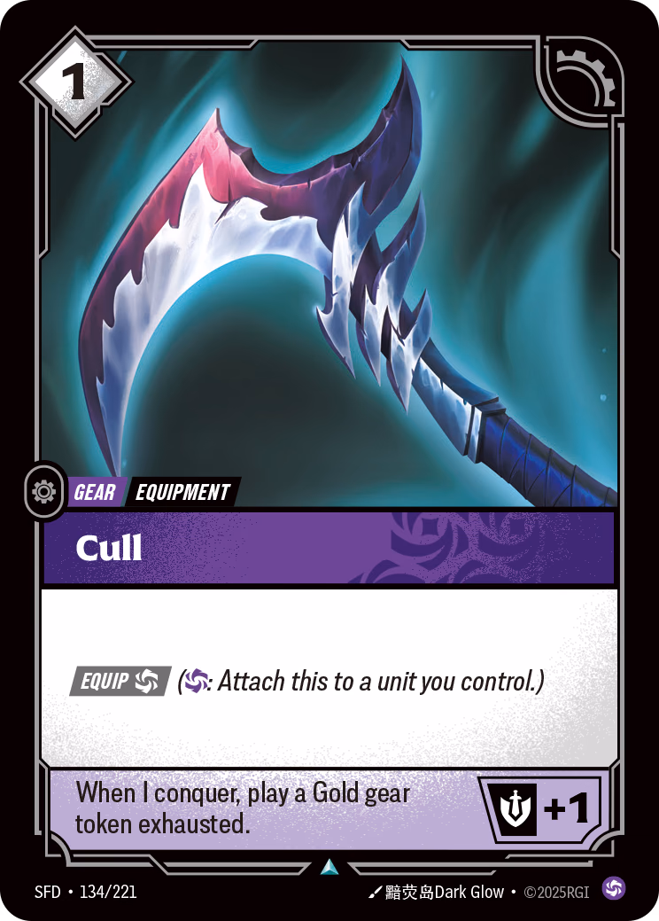 Cull SFD-134/221 Riftbound card