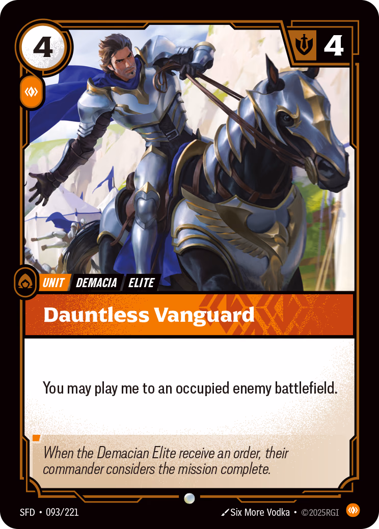 Dauntless Vanguard SFD-093/221 Riftbound card