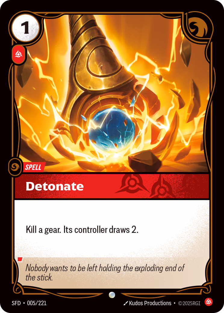 Detonate SFD-005/221 Riftbound card