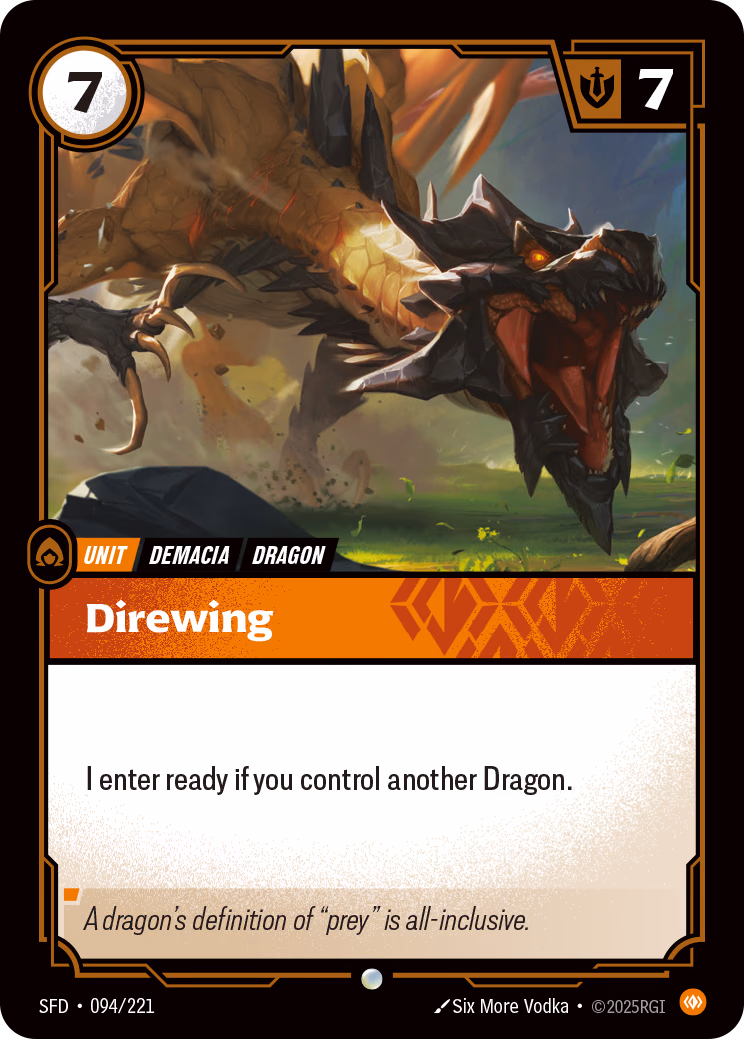 Direwing SFD-094/221 Riftbound card