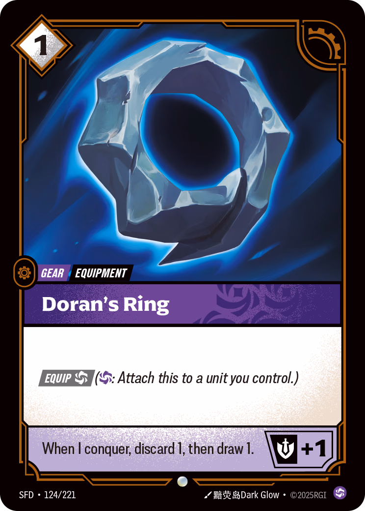 Doran's Ring SFD-124/221 Riftbound card