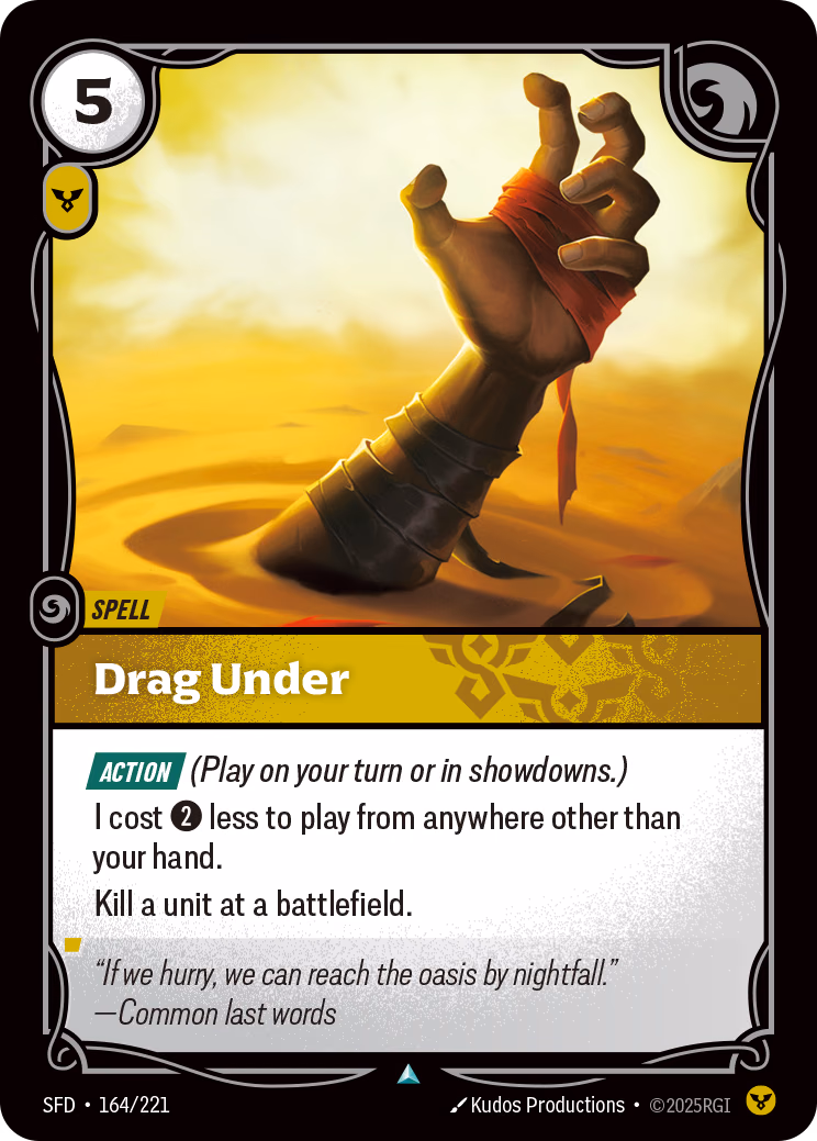 Drag Under SFD-164/221 Riftbound card