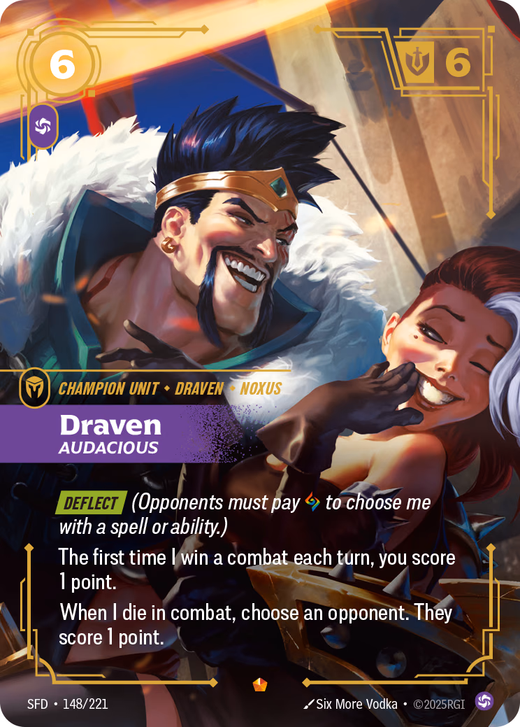 Draven SFD-148/221 Riftbound card