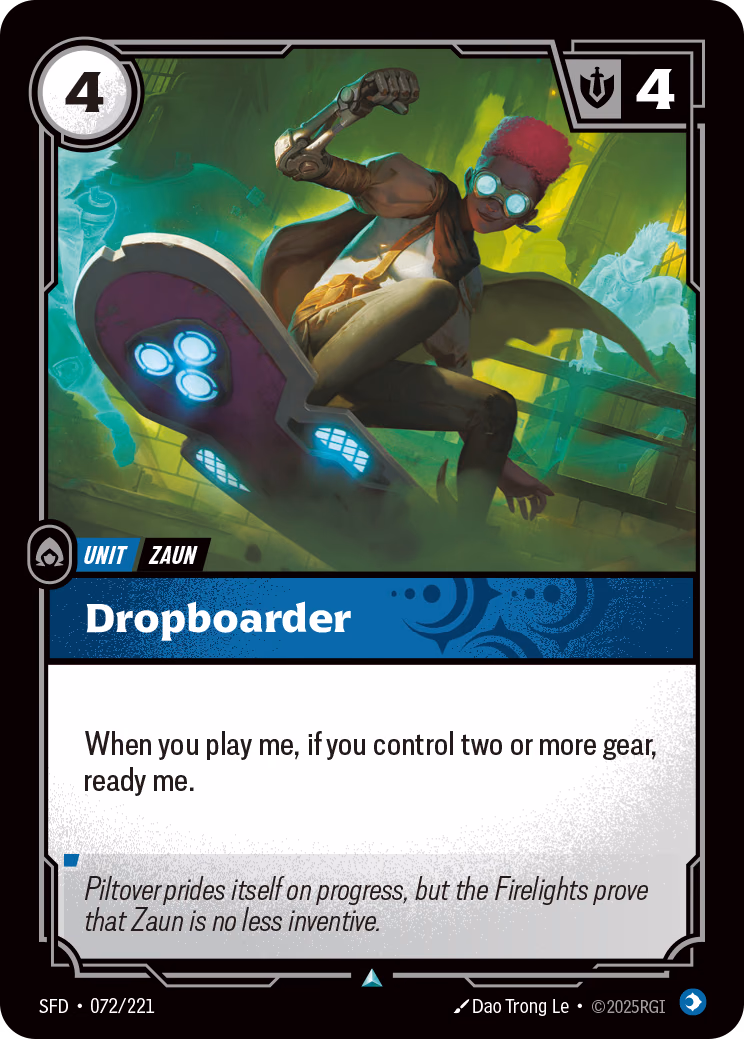 Dropboarder SFD-072/221 Riftbound card
