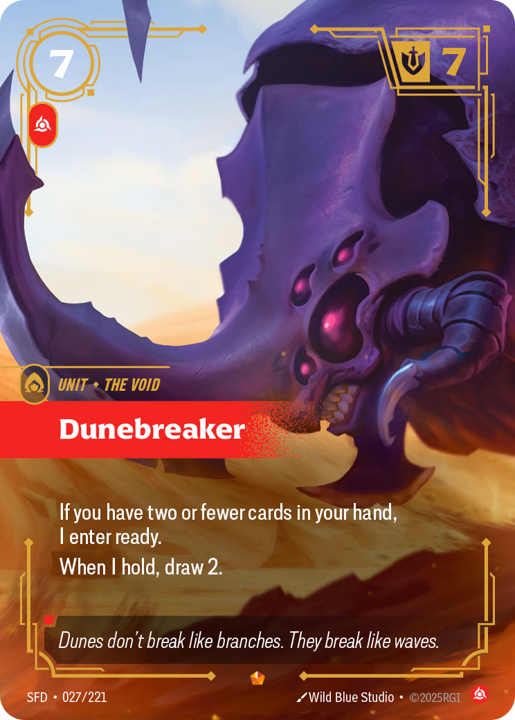 Dunebreaker SFD-027/221 Riftbound card