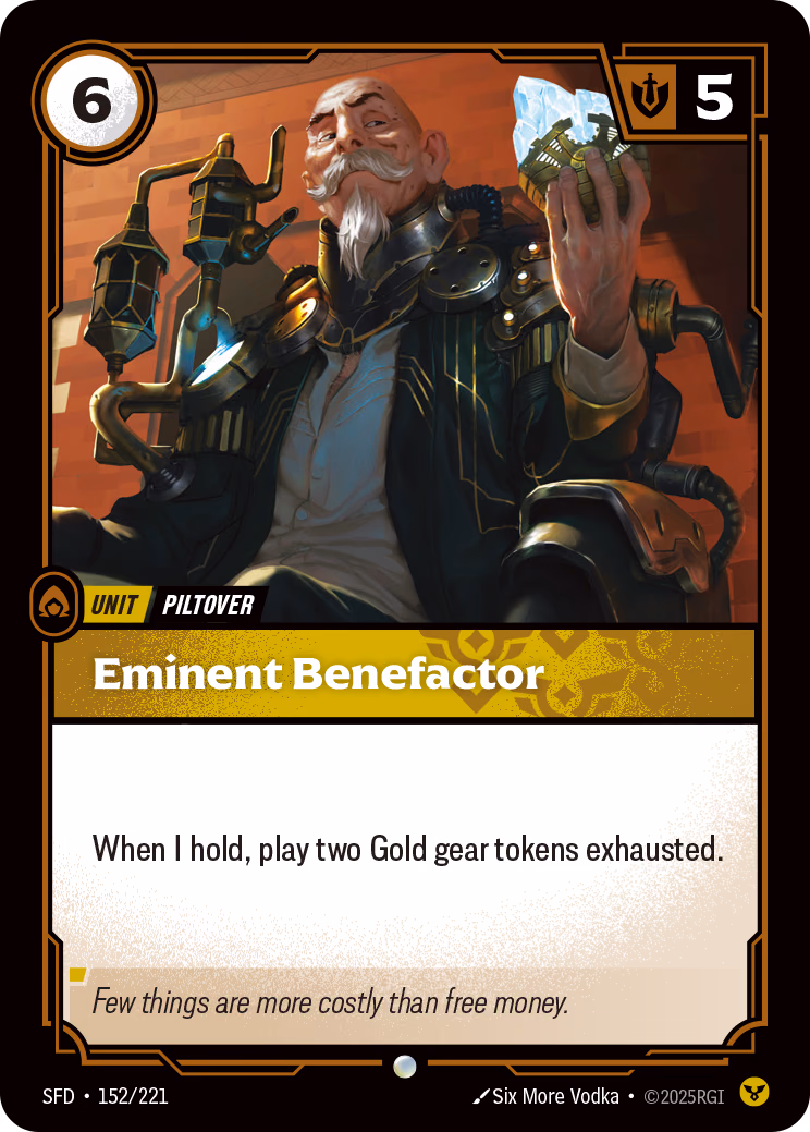 Eminent Benefactor SFD-152/221 Riftbound card