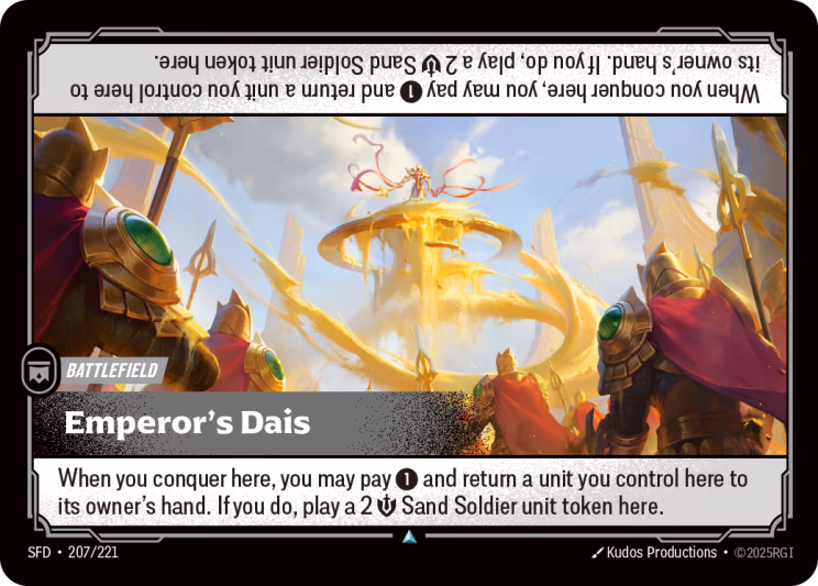 Emperor's Dais SFD-207/221 Riftbound card