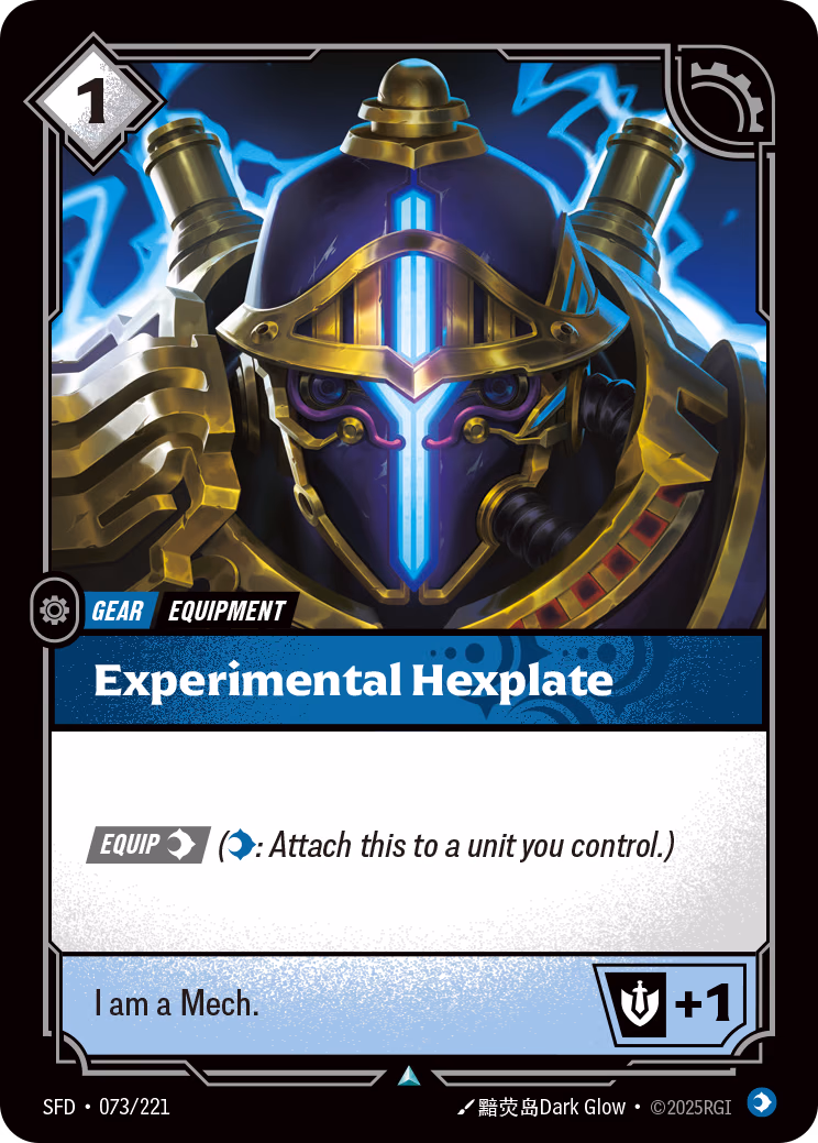 Experimental Hexplate SFD-073/221 Riftbound card
