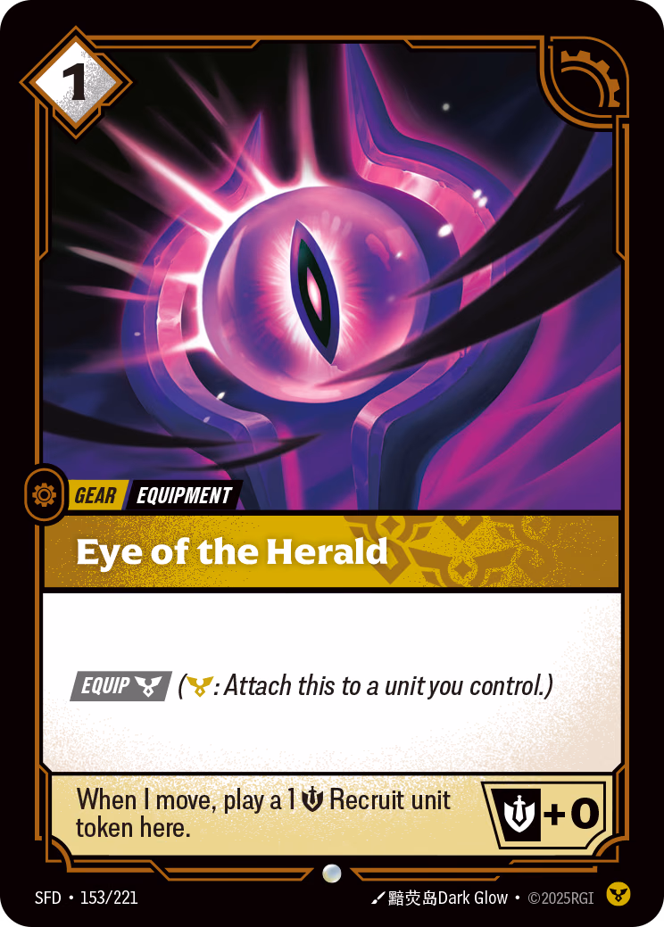 Eye of the Herald SFD-153/221 Riftbound card
