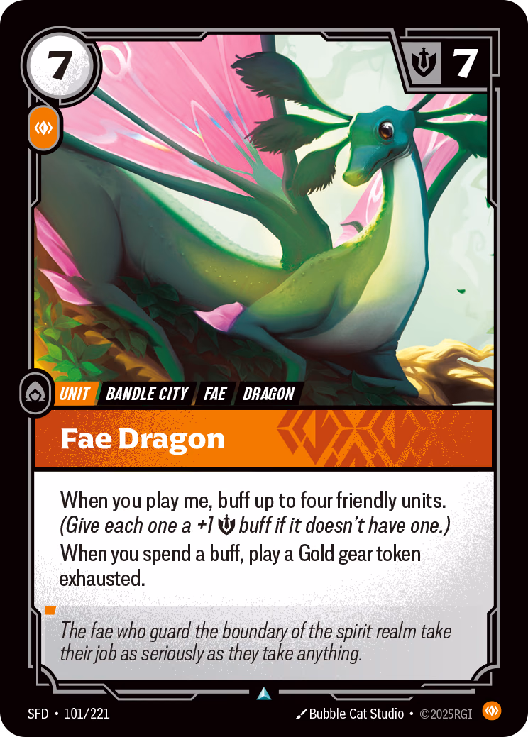 Fae Dragon SFD-101/221 Riftbound card