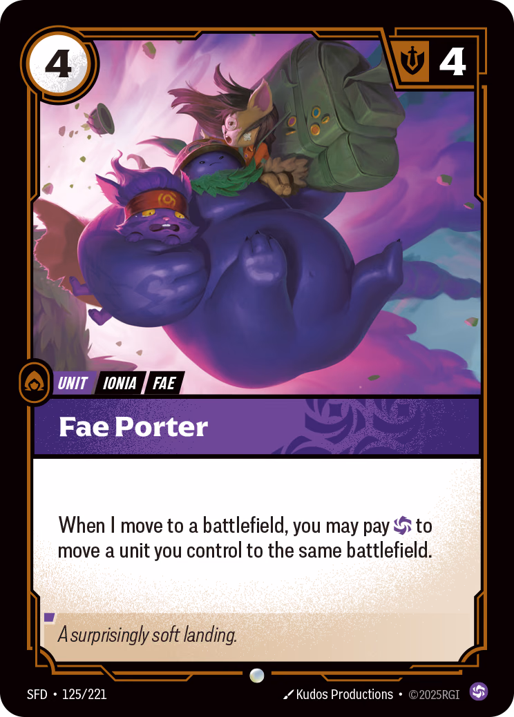 Fae Porter SFD-125/221 Riftbound card